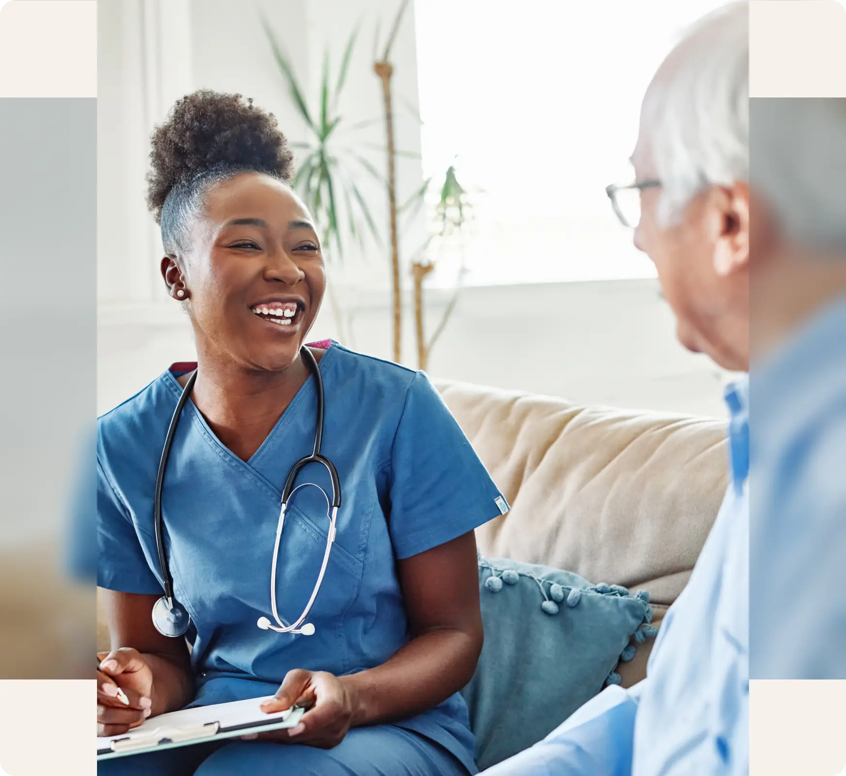 Doctor and patient consultation illustration