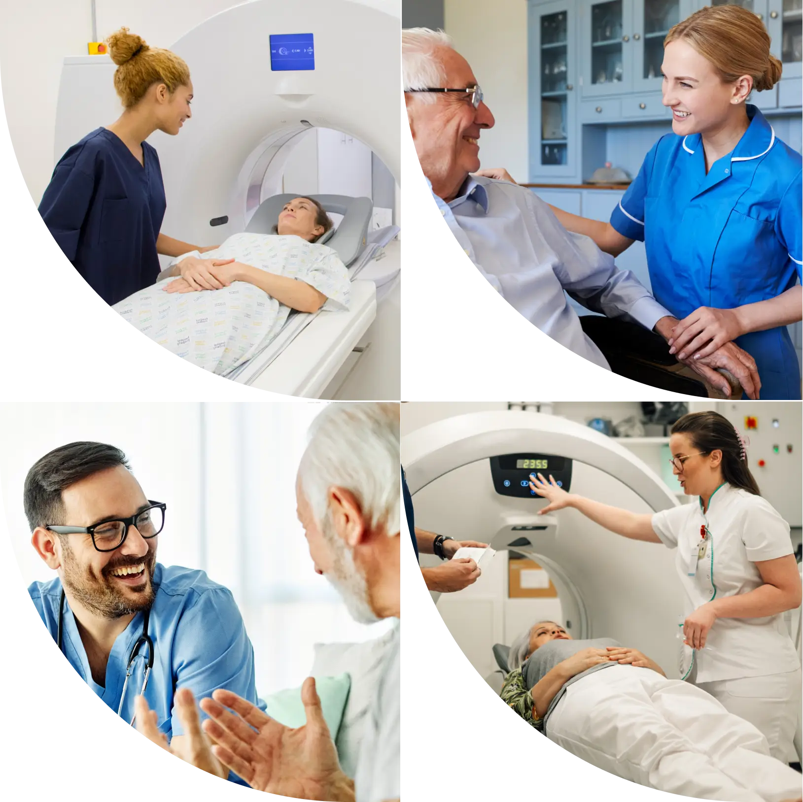 Radiotherapy patient care illustration