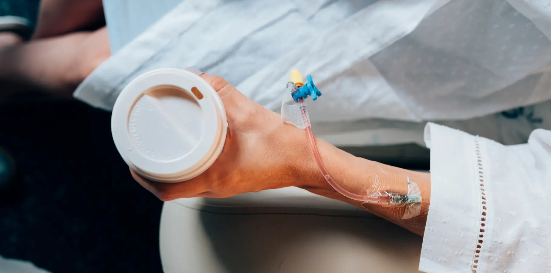 Cancer treatment care illustration